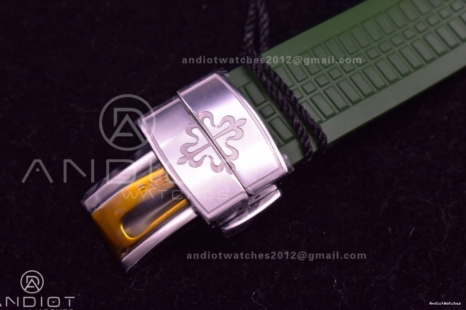 ZF Strap Dial 5168G 324CS Green Aquanaut Rubber 1:1 42mm On Best Edition Green 514 NewStyle SS 1026